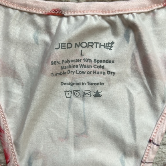 Men’s Jed North Racer Back Tank - Pink Flamingos - Size Large - Picture 2 of 4